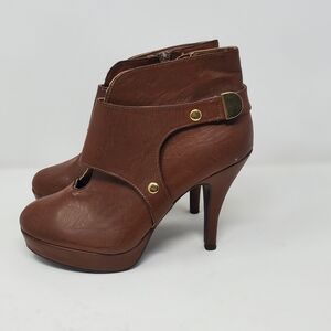 Kenneth Cole Brown Ankle Booties